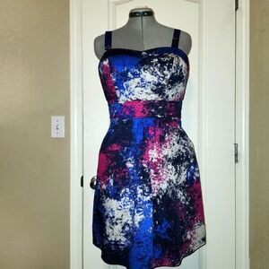 Dynamite midi dress with pockets and bodice sz med